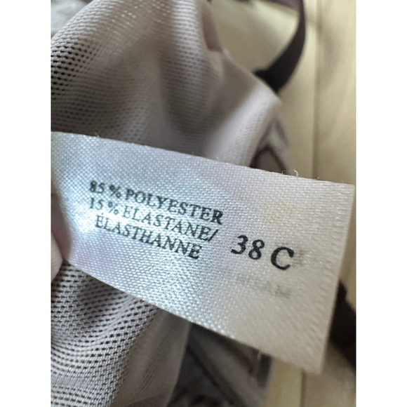 La Vie en Rose Brown Stripe Corset Bustier 38C – Garter Lingerie Top - Picture 5 of 7